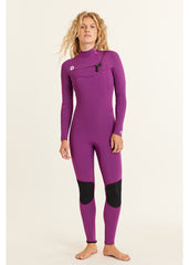 Sisstrevolution Women's 7 Seas 5/4mm Chest Zip Wetsuit, Full Suit