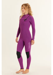 Sisstrevolution Women's 7 Seas 5/4mm Chest Zip Wetsuit, Full Suit