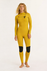 Sisstrevolution Women's 7 Seas 4/3mm Chest Zip Wetsuit, Full Suit