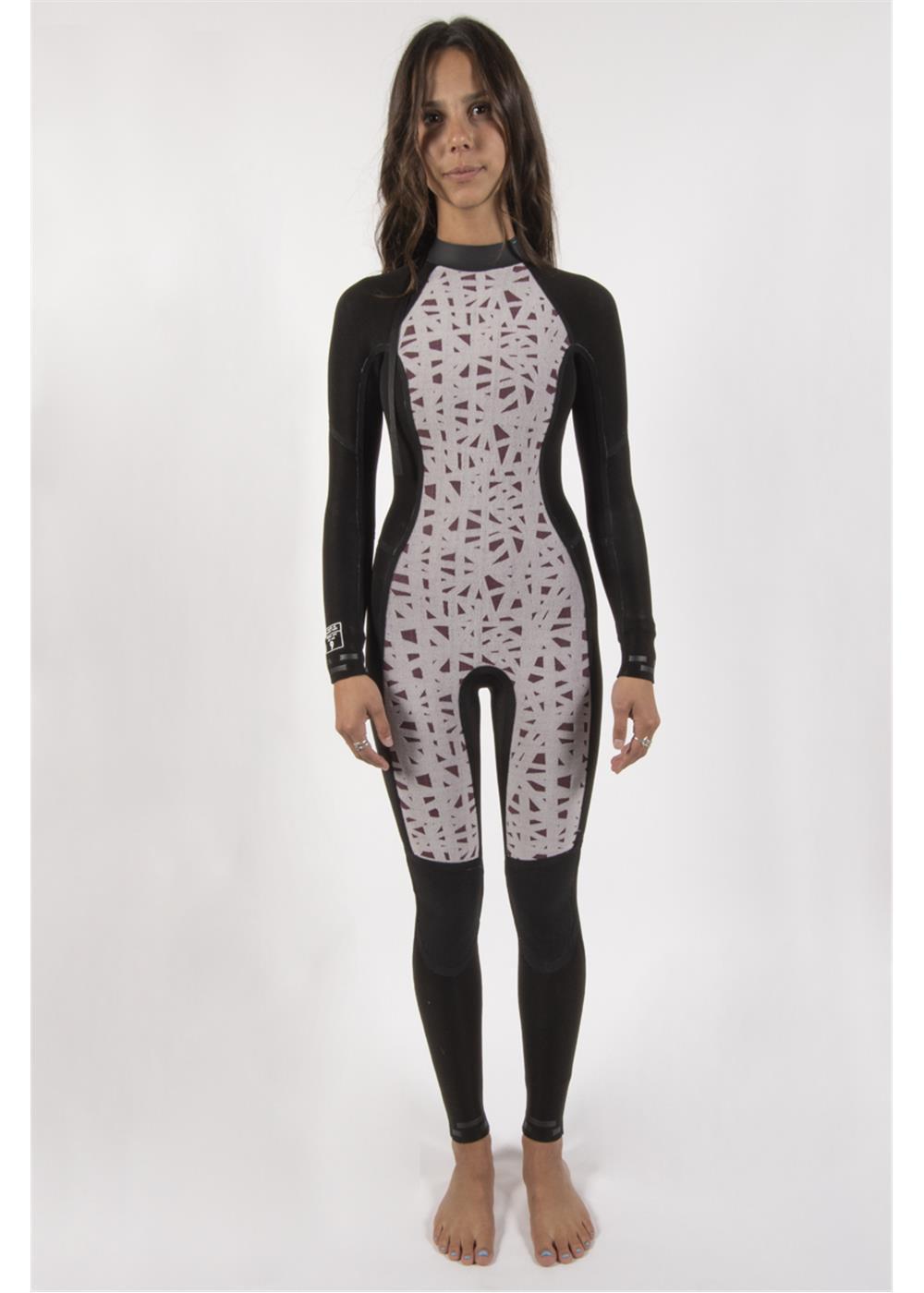 Sisstrevolution Women's 7 Seas 5/4mm Chest Zip Wetsuit, Full Suit
