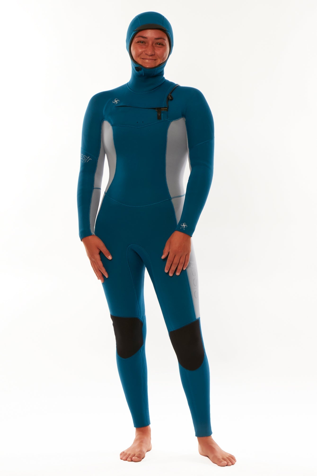 Sisstrevolution Women's My Seas 5/4mm Hooded Wetsuit, Chest Zip