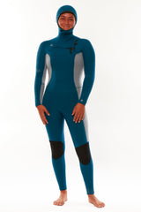 Sisstrevolution Women's My Seas 5/4mm Hooded Wetsuit, Chest Zip