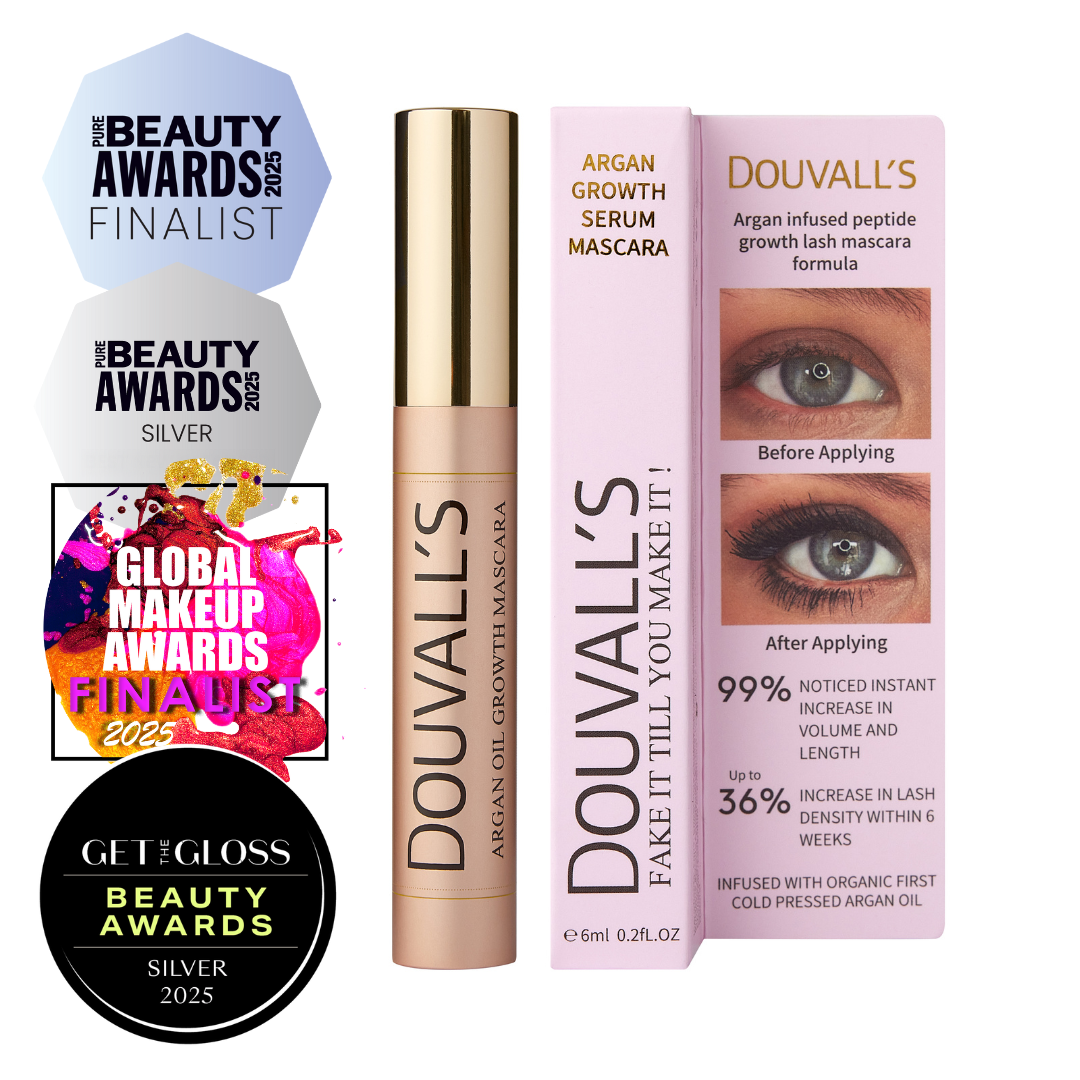 Argan Peptide Mascara 6ml – Blackest Black, Clump Free, 24 Hour Wear