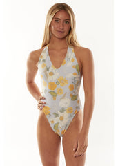 Sisstrevolution Women's Marissa Loloa Halter Swimsuit, Floral Print