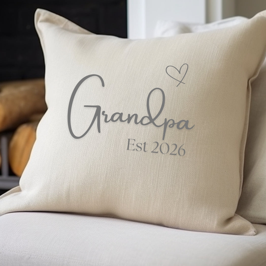 Personalised Grandpa & Grandad Cushion – 40cm