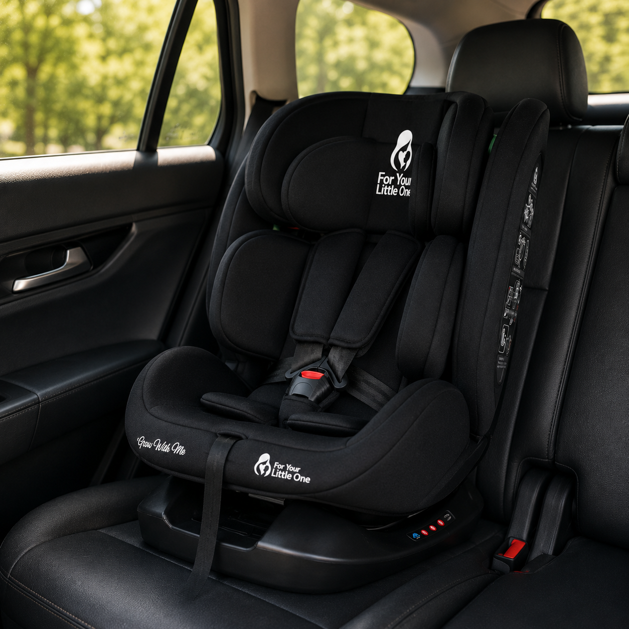 GrowWithMe i-Size Car Seat – Midnight Black, Birth to 12 Years