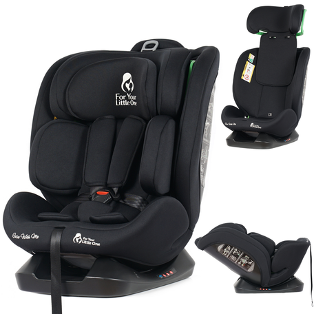 GrowWithMe i-Size Car Seat – Midnight Black, Birth to 12 Years