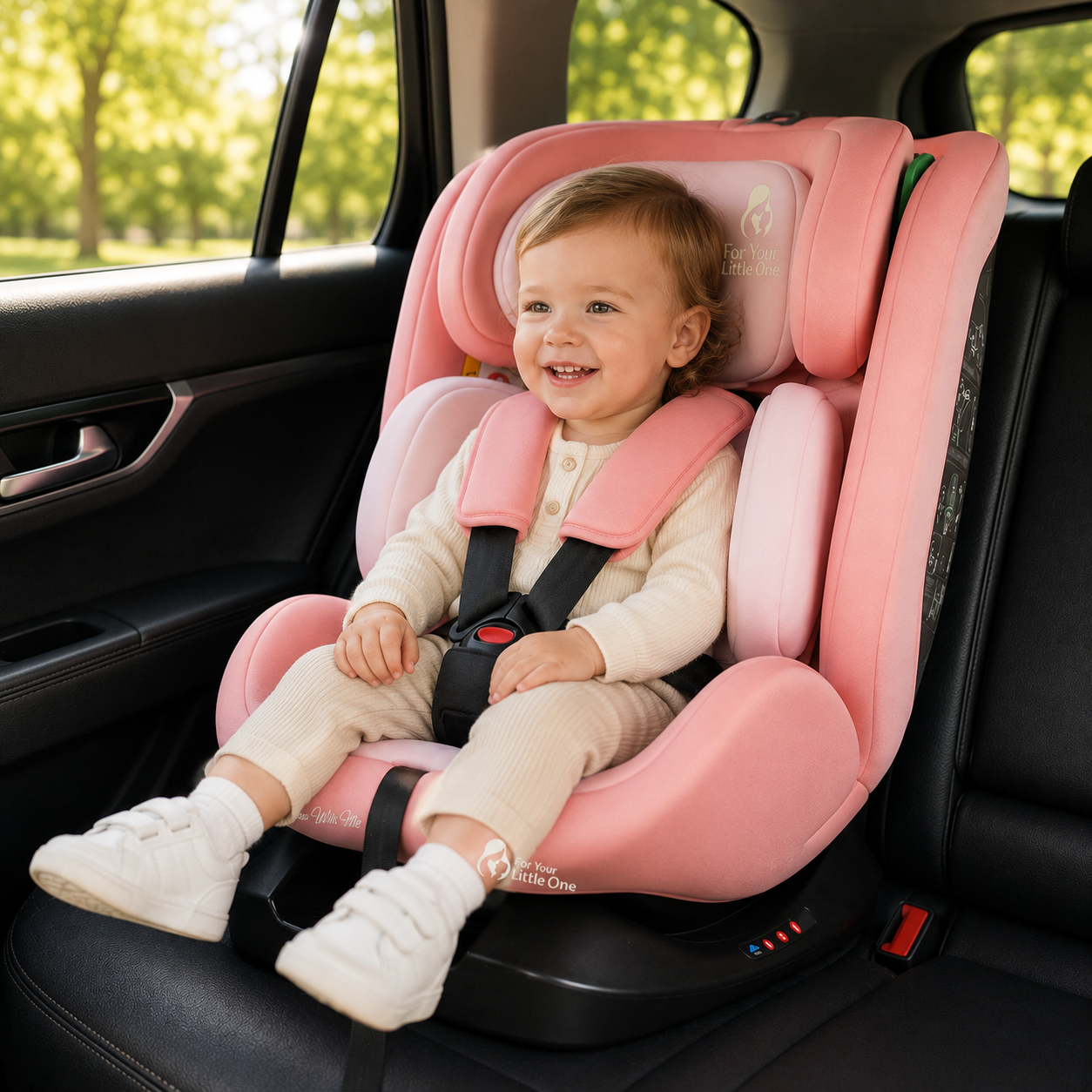 GrowWithMe i-Size Car Seat – Blush Rose, Birth to 12 Years