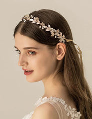 Golden Elegance Bridal Hair Vine