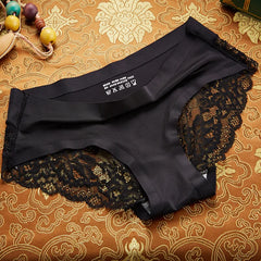 BZEL Lace Seamless Panties – Soft, Sexy & Skin-Friendly Ice Silk Briefs for Women