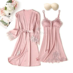 Luxe Satin Lace Pyjama Set