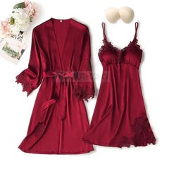 Luxe Satin Lace Pyjama Set