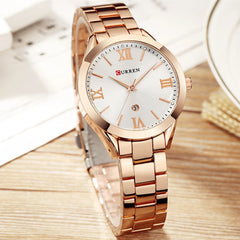 CURREN Retro Ladies Quartz Watch – Elegant and Waterproof