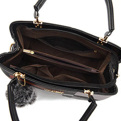 Elegant PU Leather Crossbody Tote – Designer Shoulder & Handbag
