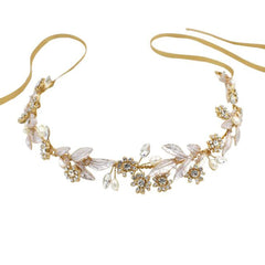 Golden Elegance Bridal Hair Vine