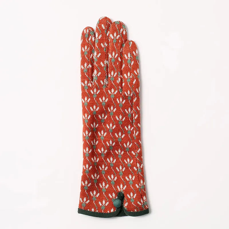 Women's Patterned Touchscreen Gloves