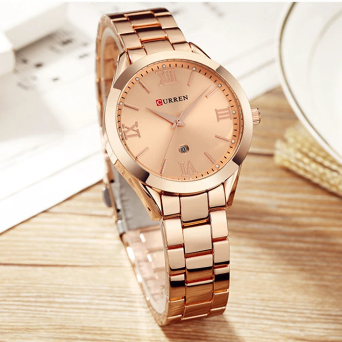 CURREN Retro Ladies Quartz Watch, Elegant and Waterproof, image 2
