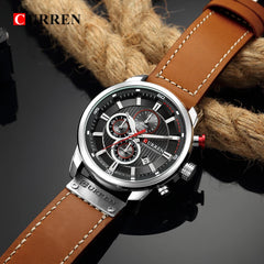 CURREN Luxury Chronograph Men's Quartz Watch