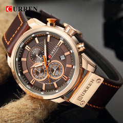 CURREN Luxury Chronograph Men's Quartz Watch