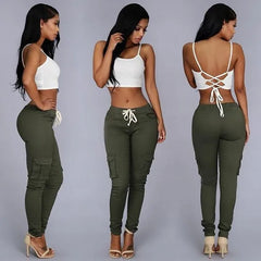 SculptFlex High Waist Skinny Cargo Jeans