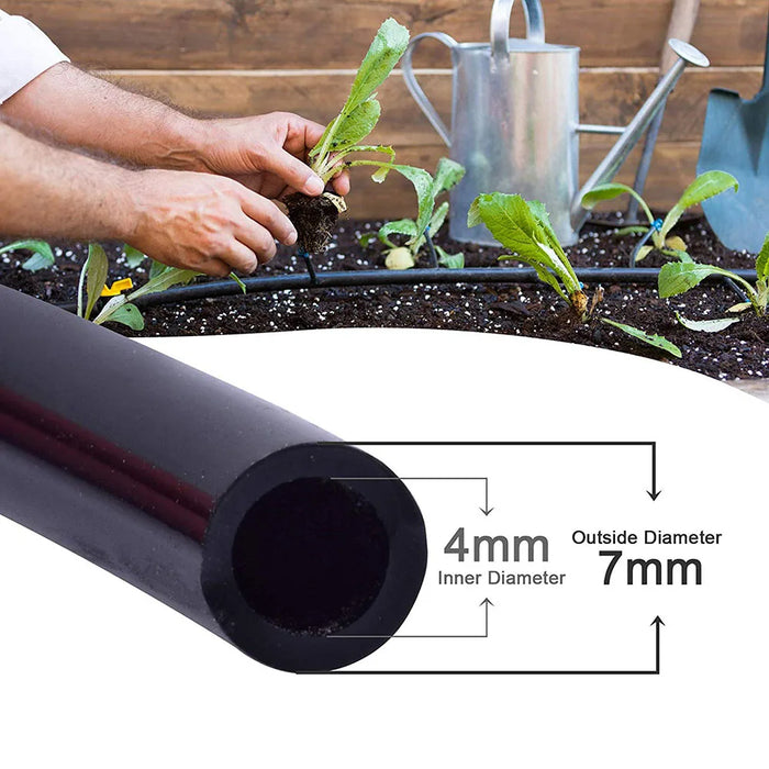 AquaFlow Micro Irrigation Hose, 4/7mm PVC Drip Tubing, image 2
