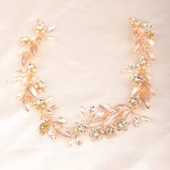 Golden Elegance Bridal Hair Vine