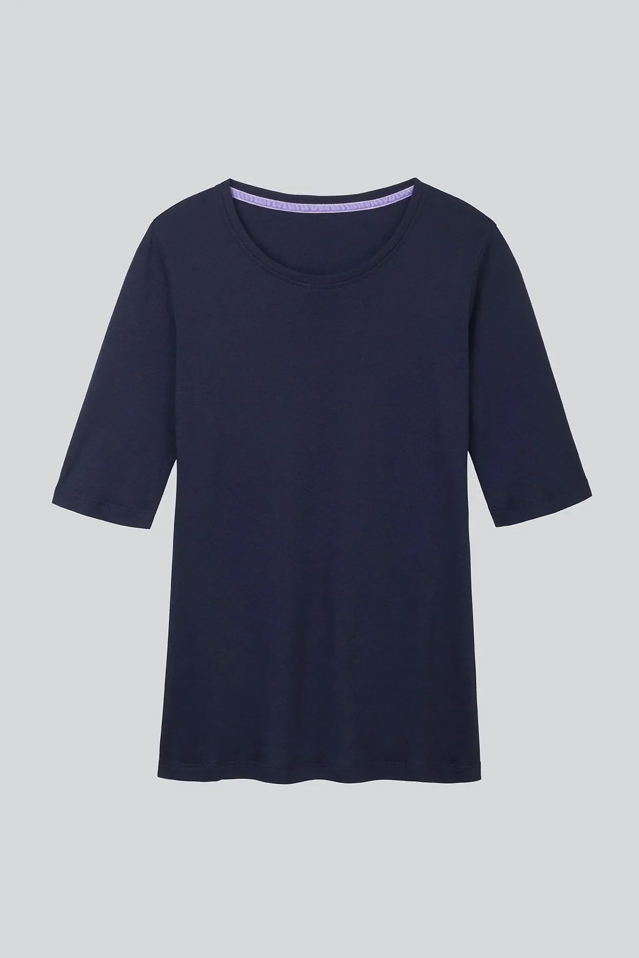 Women's Half Sleeve Crew Neck T-Shirt – Cotton Modal, UK 8-16