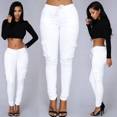 SculptFlex High Waist Skinny Cargo Jeans