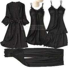 Luxe Satin Lace Pyjama Set