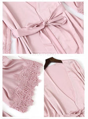 Luxe Satin Lace Pyjama Set
