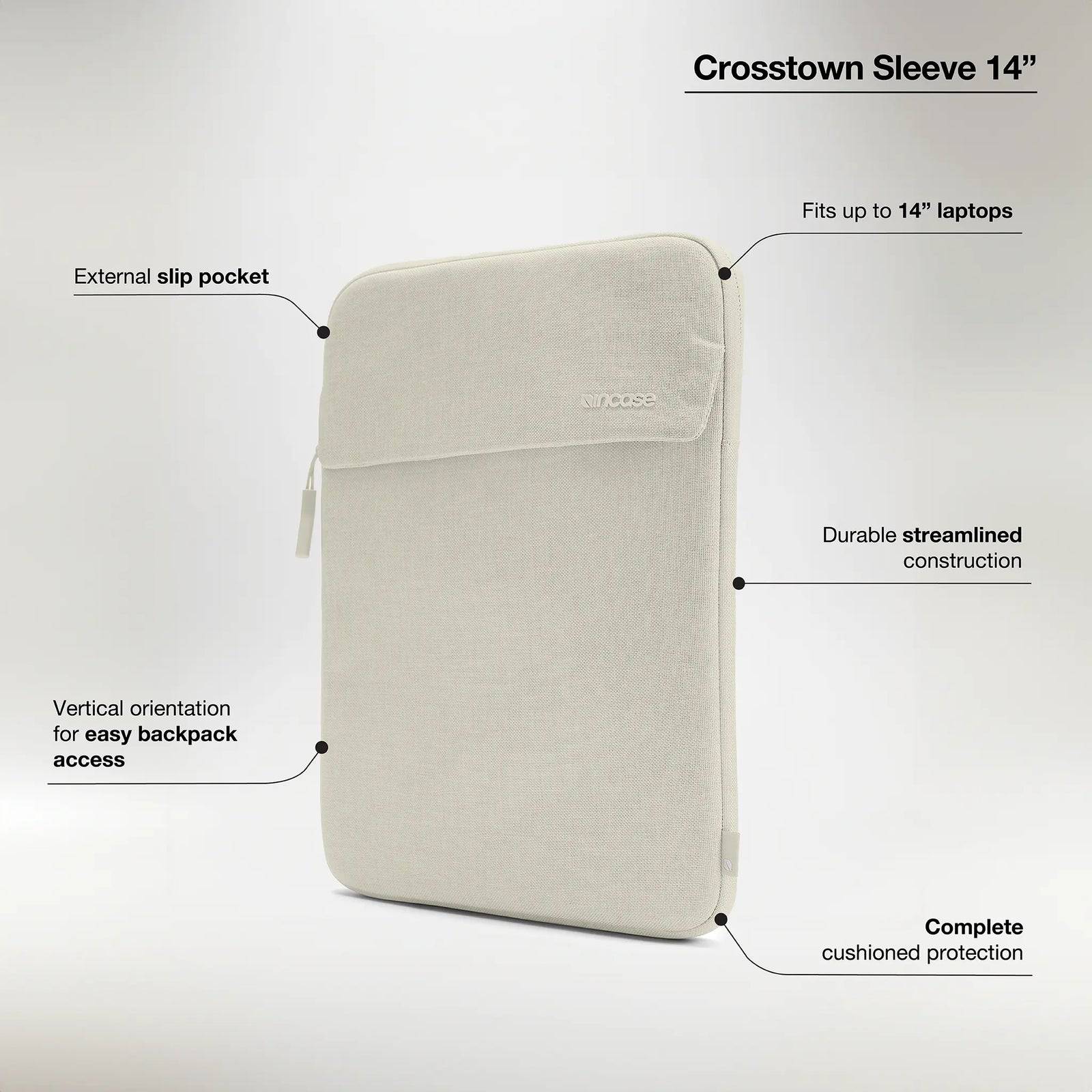 Incase Unisex Crosstown Woolenex Laptop Sleeve, Fits 14-Inch Laptops
