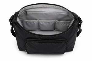 Qubi Changing Bag – Black, Pram Changing Bag with Mat