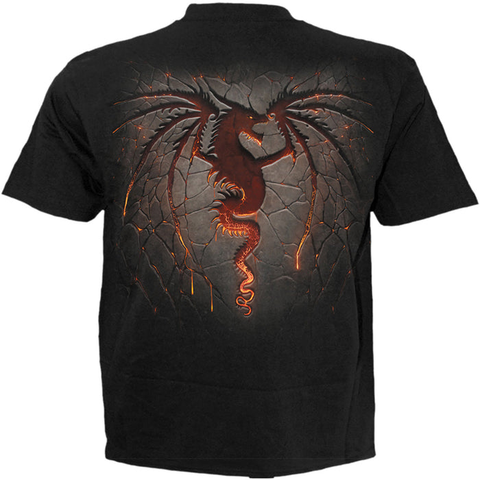 Spiral Dragon Furnace Kids' T-Shirt, Black 100% Cotton, image 2