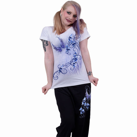 Spiral Bluebell Fairy Women's Gothic Pyjama Set, image 3