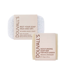 Eco Soap Lover Set – Argan Soap Bar 100g & Soap Saver