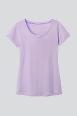 Women's Scoop Neck T-Shirt – Cotton Modal, UK 6-18, Made in Portugal