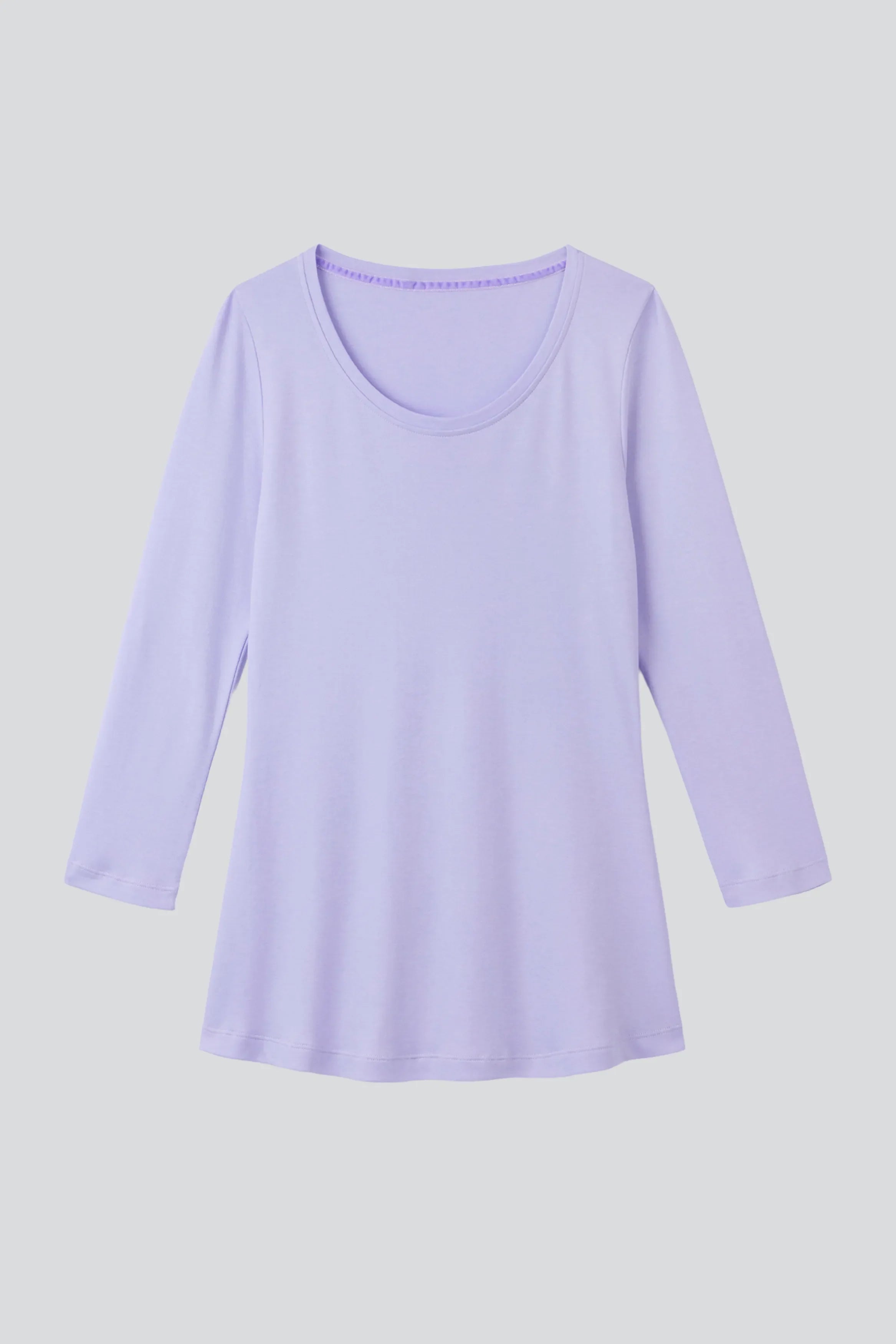 Women's 3/4 Sleeve Scoop Neck T-Shirt – Cotton Modal, UK 6-18