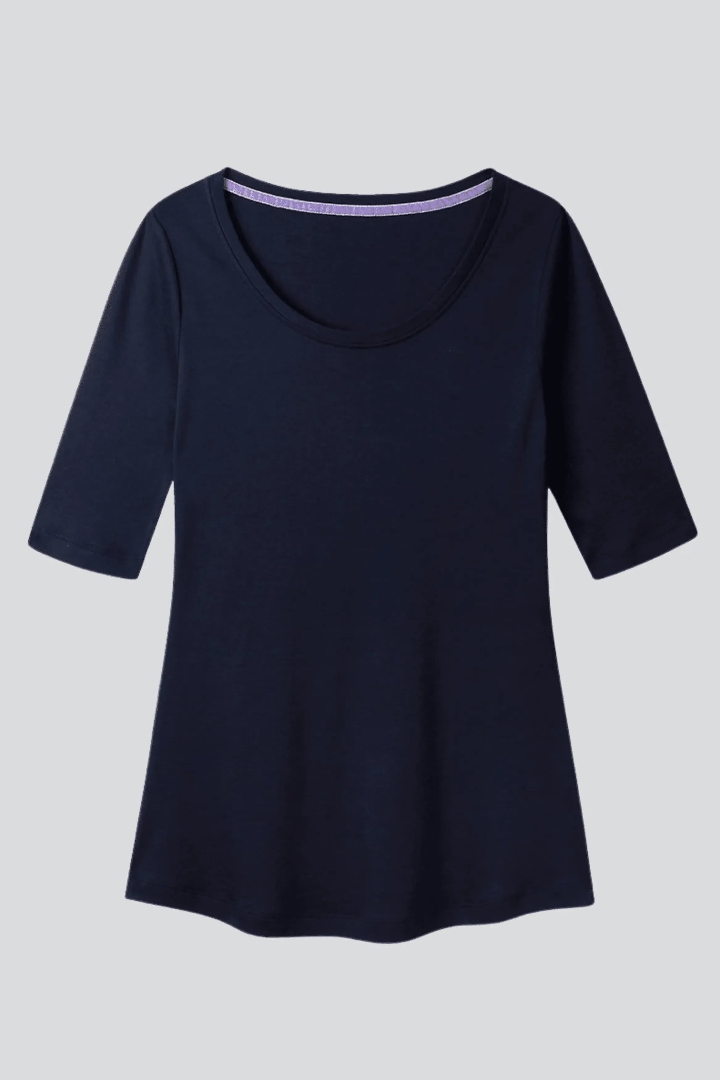 Women's Half Sleeve Scoop Neck T-Shirt – Cotton Modal, UK 6-18