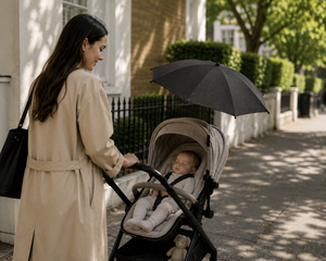 Premium Baby Parasol – Universal Clamp, Fits All Prams & Pushchairs