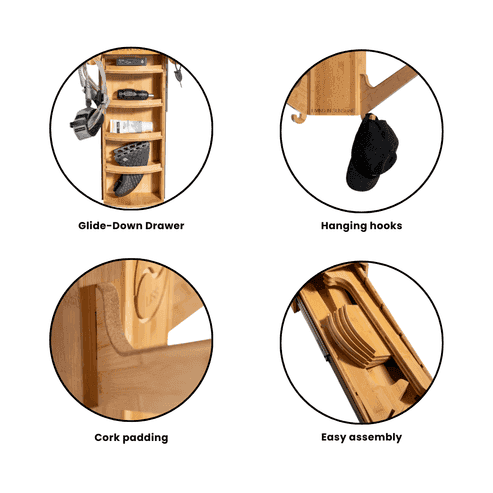 Living in Sunshine Sun Rack Wall Surfboard Rack, 4 Boards