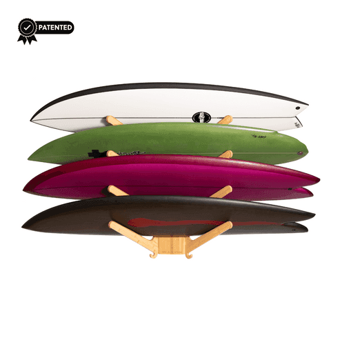 Living in Sunshine Sun Rack Wall Surfboard Rack, 3 Boards