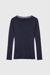 Women's Long Sleeve Crew Neck T-Shirt – Cotton Modal, UK 6-18