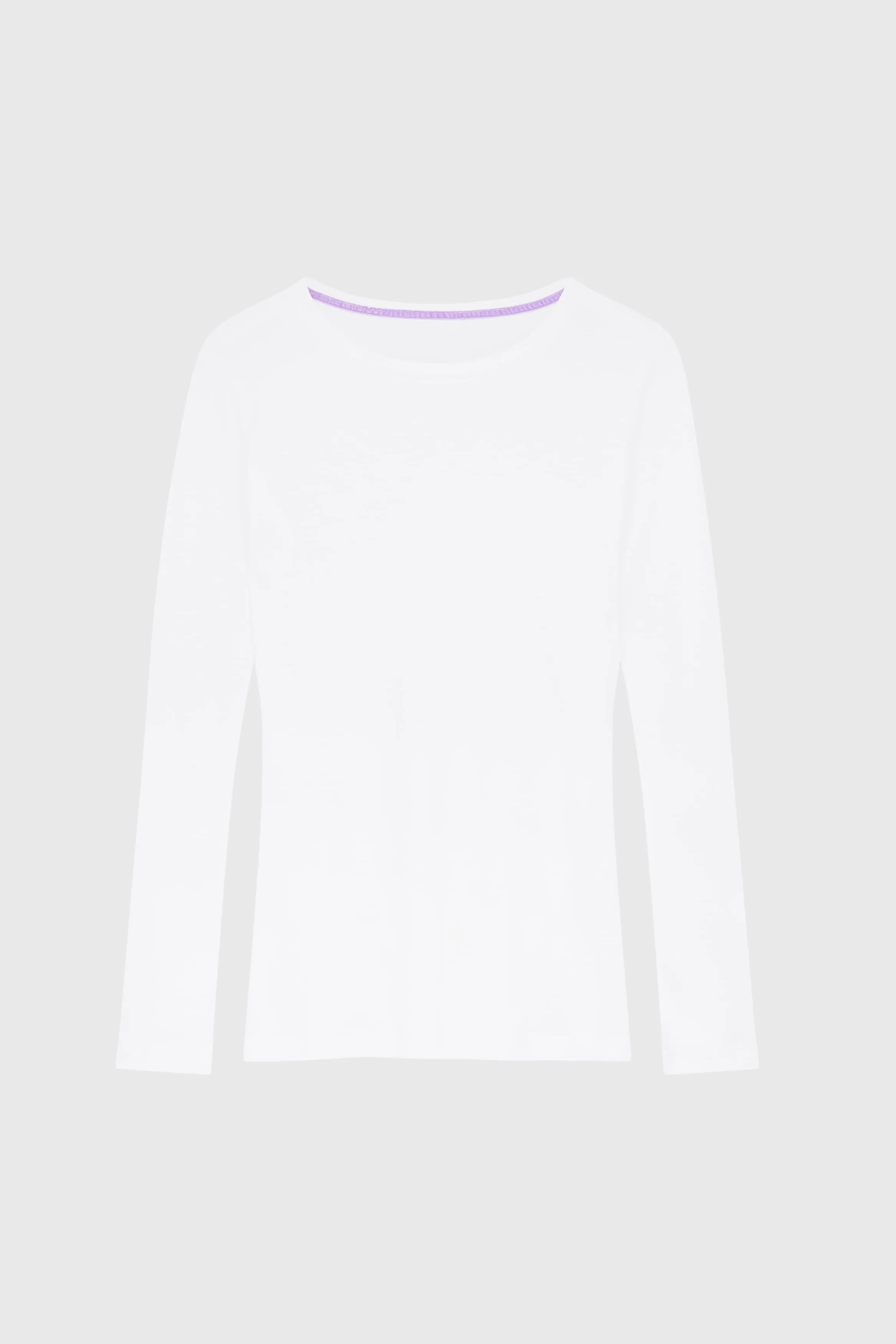 Women's Long Sleeve Crew Neck T-Shirt – Cotton Modal, UK 6-18