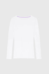 Women's Long Sleeve Crew Neck T-Shirt – Cotton Modal, UK 6-18