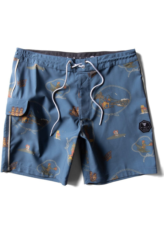 Vissla Men's Wavy West 17.5 Inch Board Shorts, Jack Soren Artwork