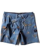 Vissla Men's Wavy West 17.5 Inch Board Shorts, Jack Soren Artwork
