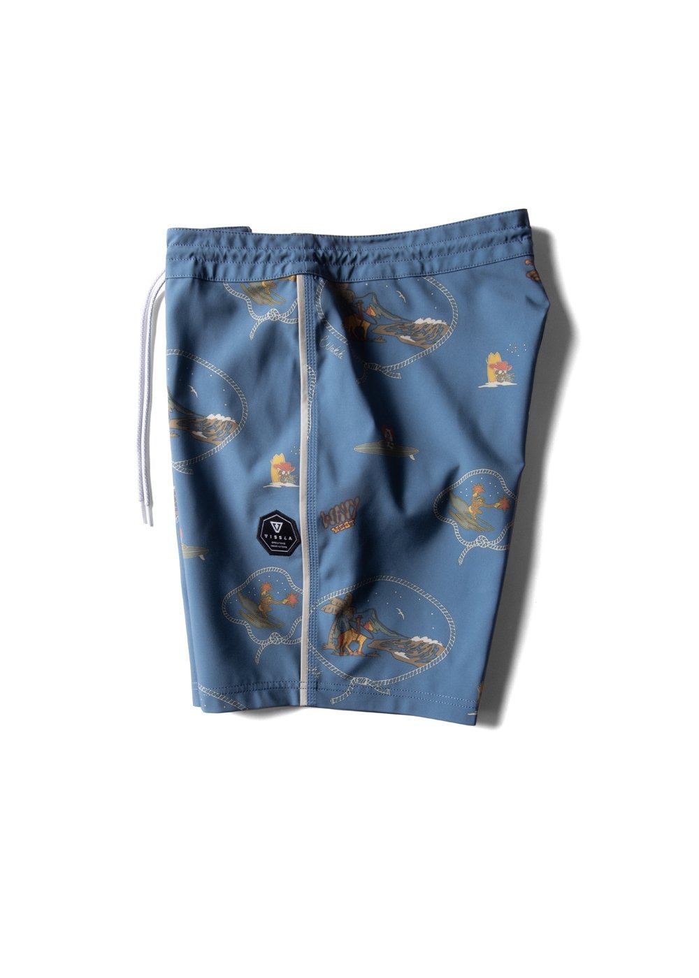 Vissla Men's Wavy West 17.5 Inch Board Shorts, Jack Soren Artwork