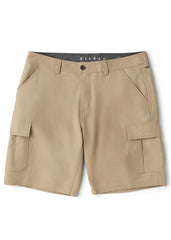Vissla Men's County Cargo 21-Inch Walk Shorts, Cotton Twill
