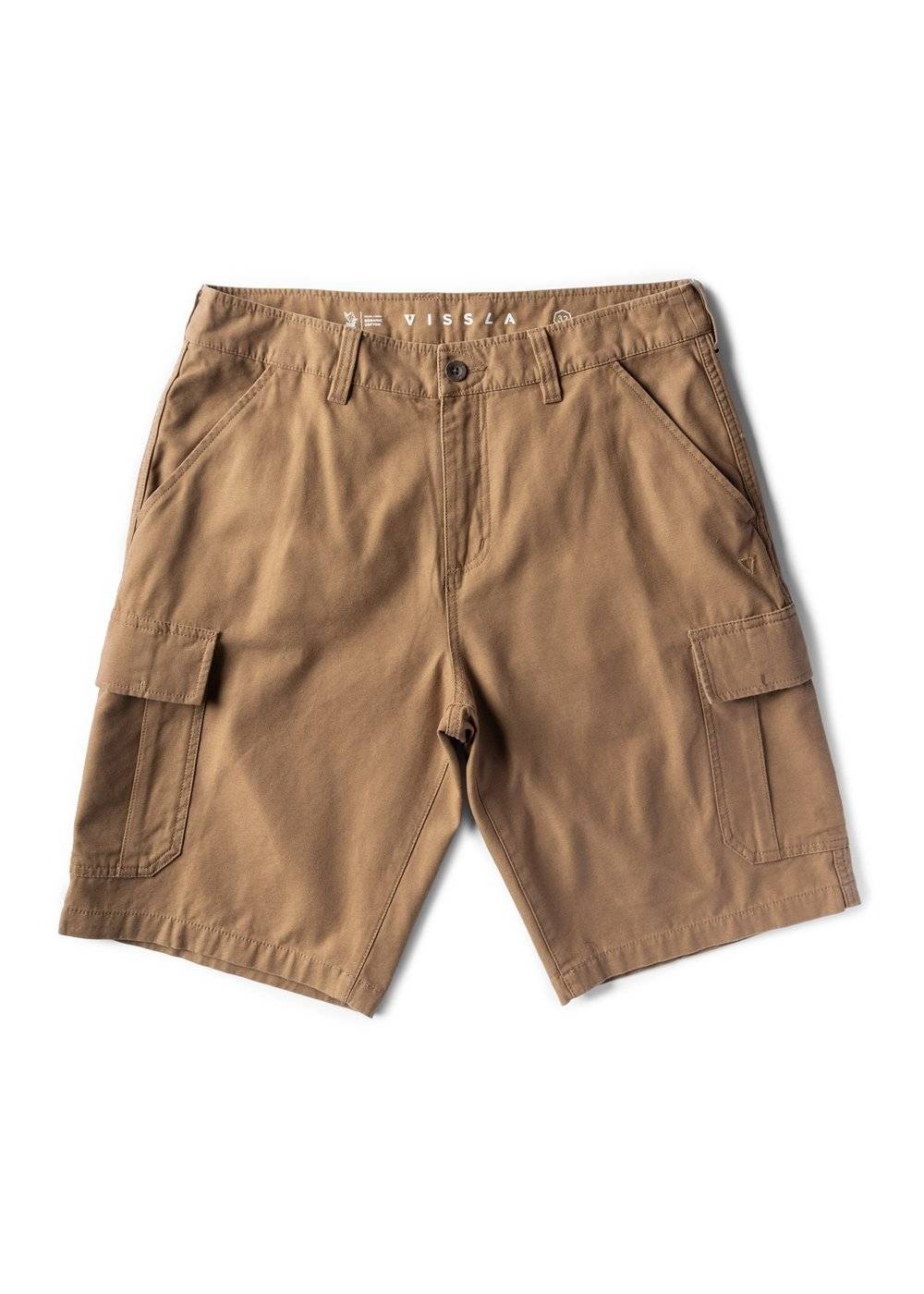 Vissla Men's County Cargo 21-Inch Walk Shorts, Cotton Twill
