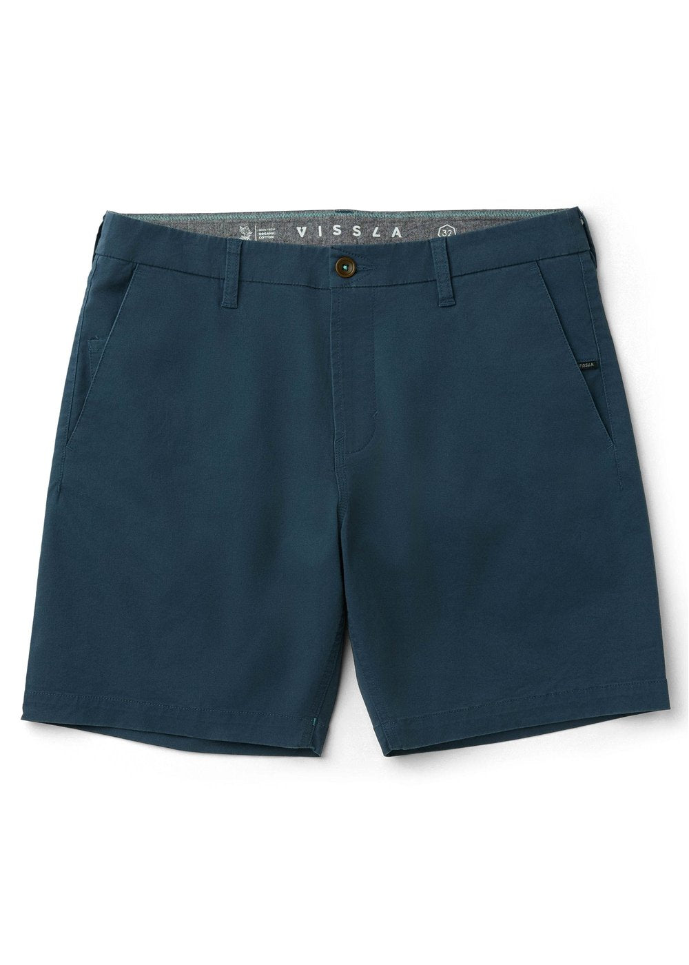 Vissla Men's No See Ums 18 Inch Chino Shorts, Organic Cotton Stretch